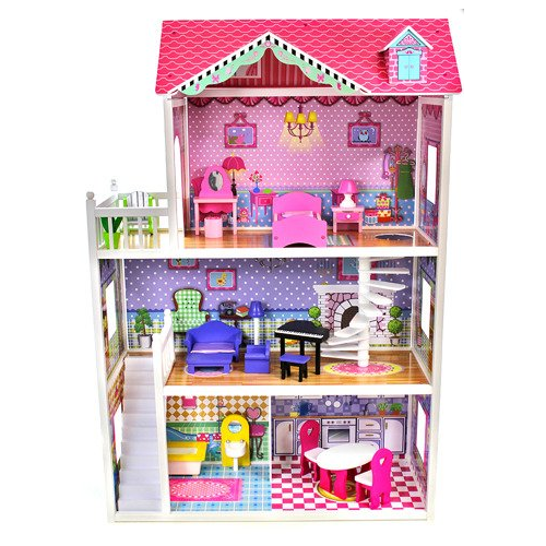 Drewniany domek dla lalek 124 cm   (2179 ) U